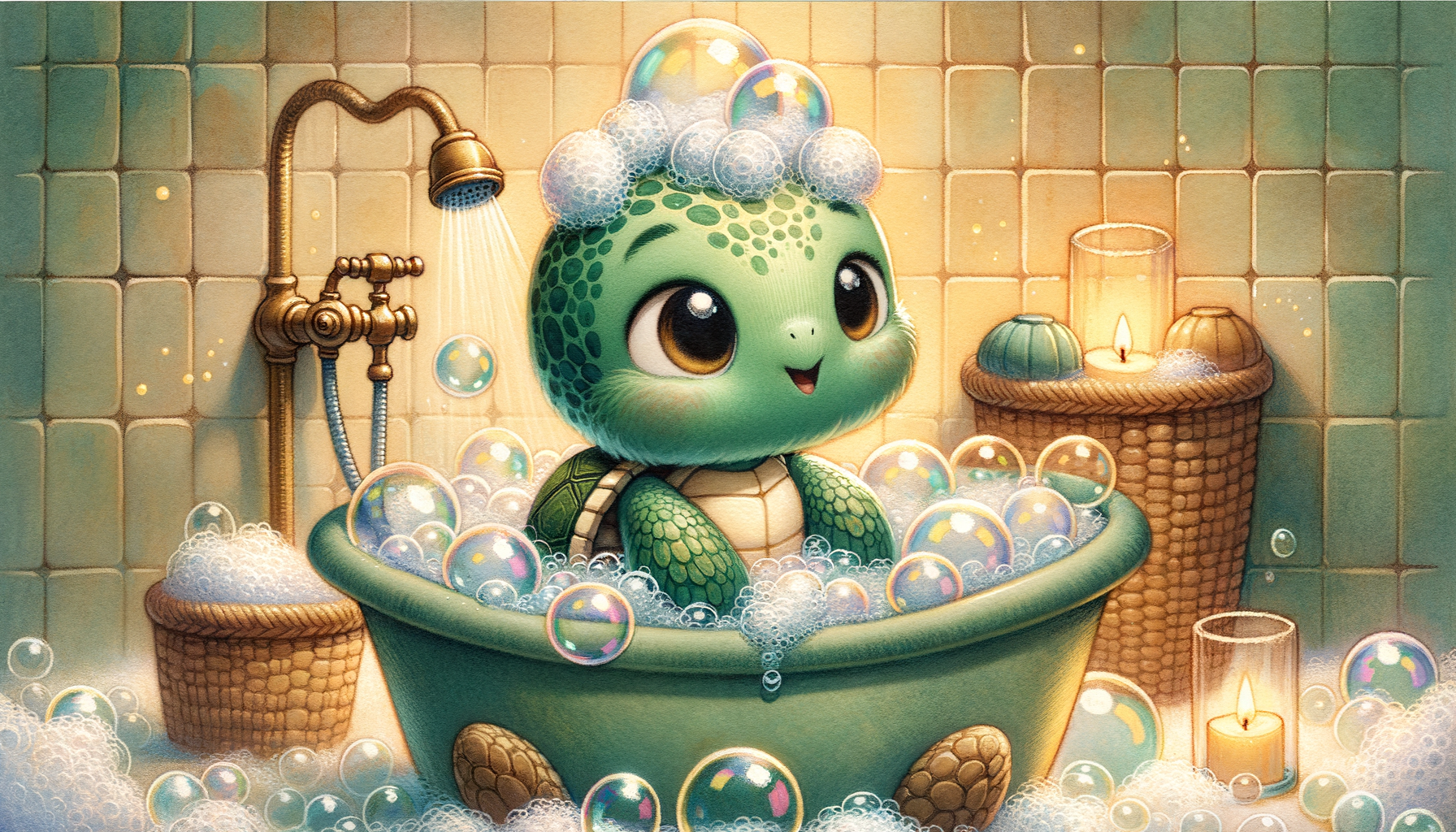 Tiny Turtle Takes a Bath - page 3